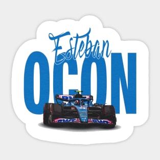 Esteban Ocon Racing Car Sticker